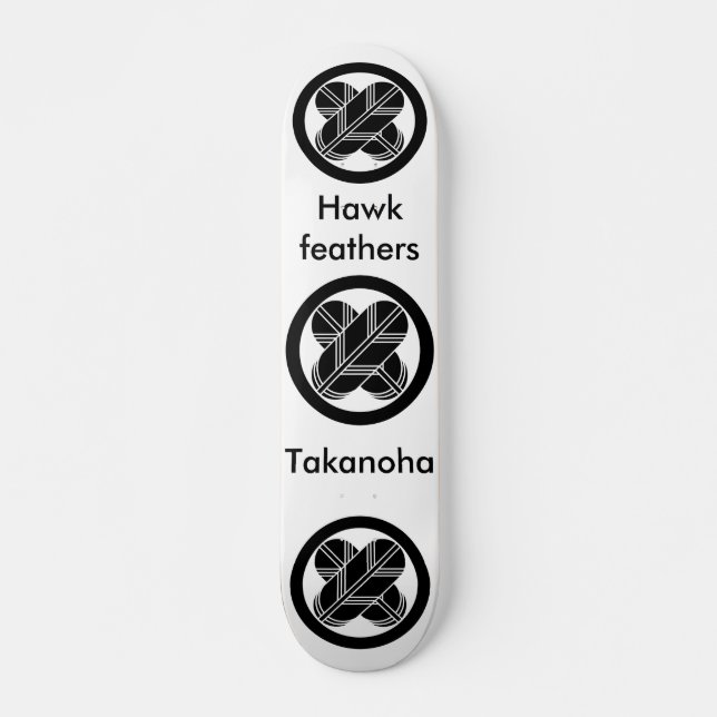 Skate Penas de gavião entrelaçadas em círculo (Frente)