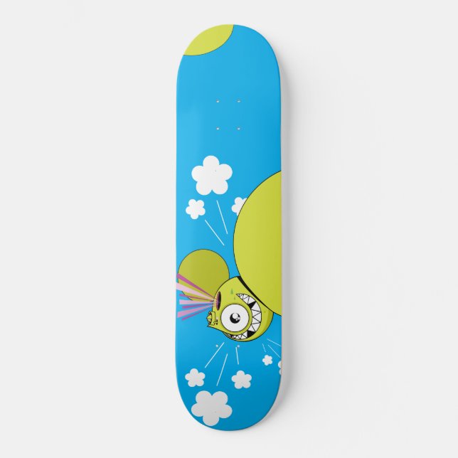 Skate Pensamentos Arco-Íris Dalek (Frente)