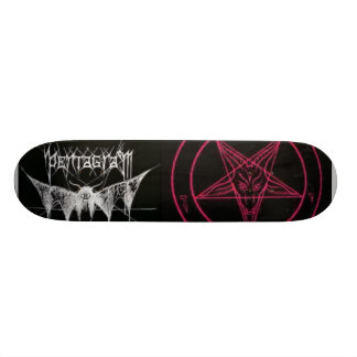 Skate pentagram, satanism, raio