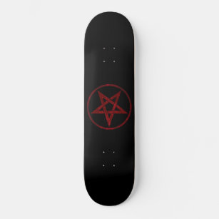 Skate Pentagrama do diabo vermelho