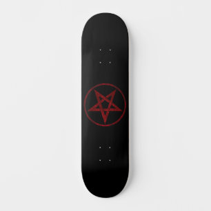 Skate Pentagrama do diabo vermelho