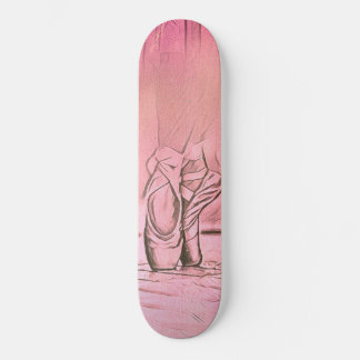Skate Pente-de-ballerina rosa clássico