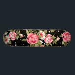 Skate Peônias cor-de-rosa<br><div class="desc">Peony buds fundo floral</div>