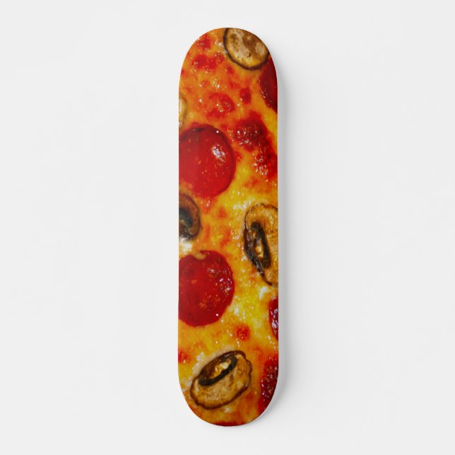Skate Pepperoni e Mushroom Pizza (Frente)
