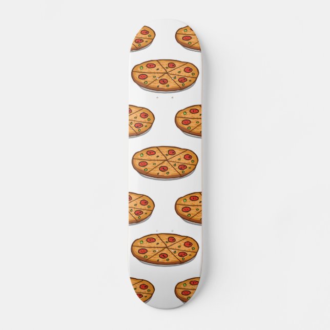 Skate Pepperoni Pizza Pattern; Comida italiana (Frente)