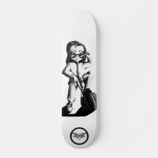 Skate Pequeno Brat legal, desenho preto e branco