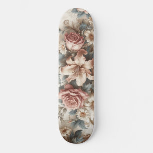 Skate Perfeição Floral Antiquada Clara