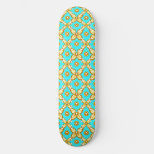 Skate Pérola Accent Elegante Borboleta Floral Baralho Pr