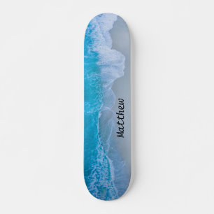 skate personalizado das ondas do oceano de praia