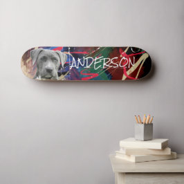 skate personalizado de cães da família