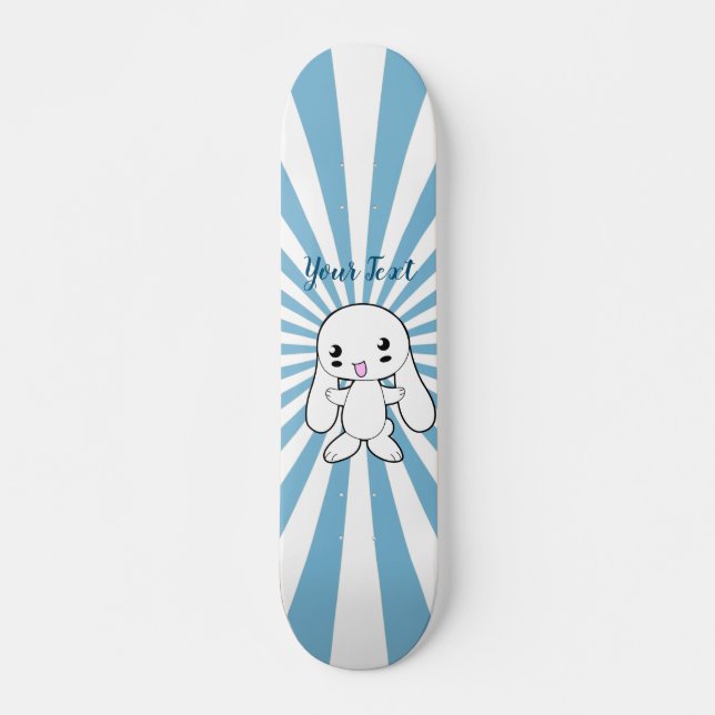 Skate Personalizado de Hug do Coelhinho Kawaii (Frente)