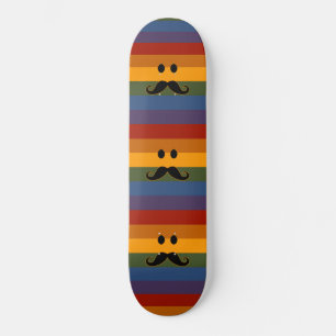 skate personalizado do Orgulho Mustache