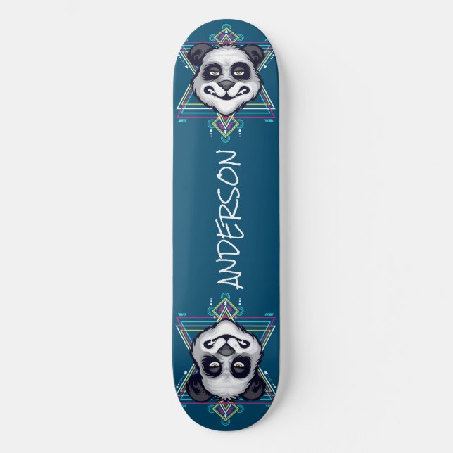 skate Personalizado Geometria Sagrada da Cabeça de (Frente)