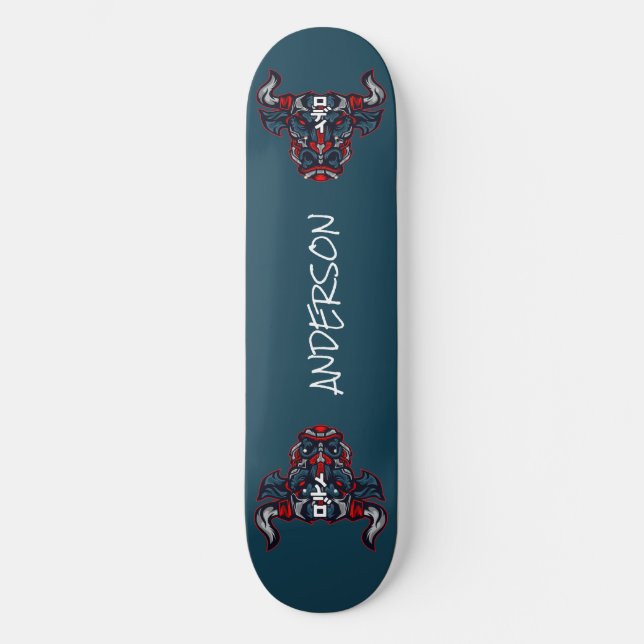 skate Personalizado Red Bull Mecha (Frente)