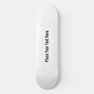 Skate Personalizar branco do vazio