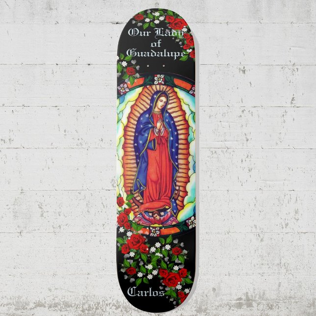 Skate Personalizar nome Nossa Senhora de Guadalupe Virge (Criador carregado)