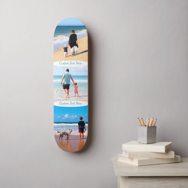 Skate Personalizar sua Colagem de Fotos e Painel de Text (Arte de parede)