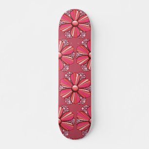 Skate Personalize o design bonito da flor