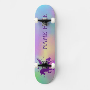 Skate Personalize seu próprio Unicórnio mágico colorido