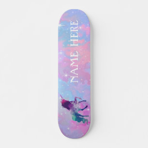 Skate Personalize seu próprio Unicórnio mágico colorido
