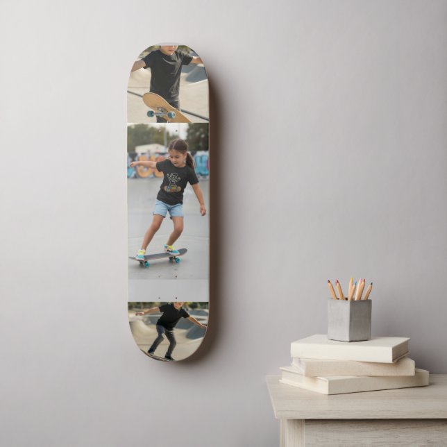 Skate Personalized 3-Photo Wall Art | Custom Kids Photo  (Arte de parede)