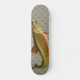 Skate Pesca de truta arco-íris com vintage