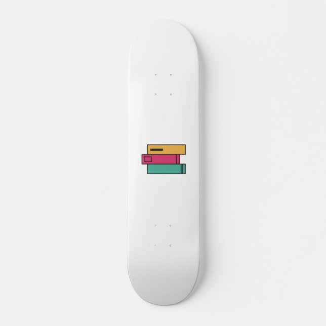 Skate pilha de livros (Frente)