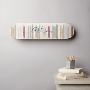 Skate Pinceladas pastéis personalizadas 