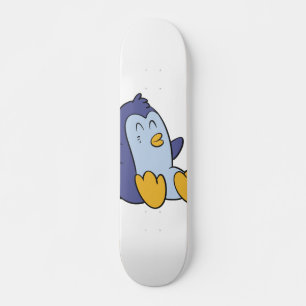 Skate Pinguim bebê feliz   escolher cor de fundo