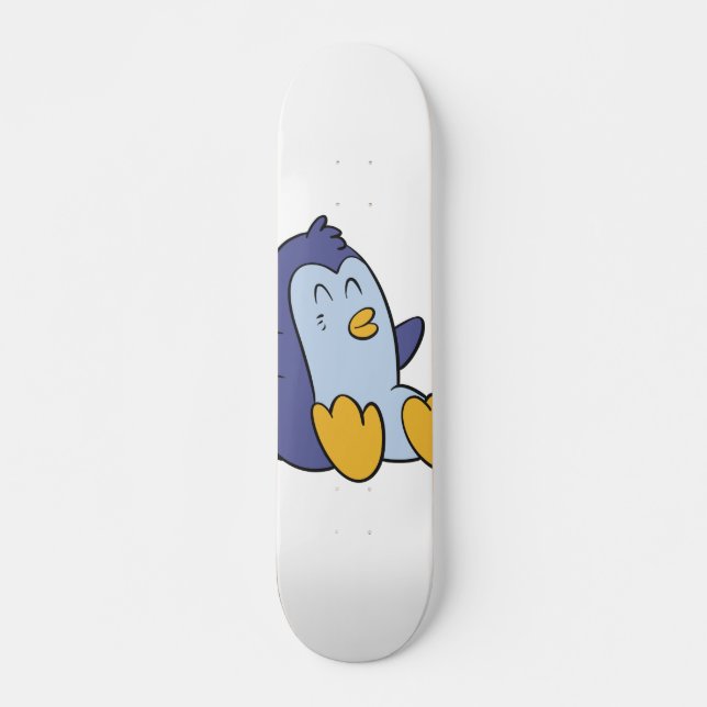 Skate Pinguim bebê feliz | escolher cor de fundo (Frente)