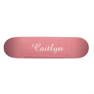 Skate Pink de Morango Claro Personalizável
