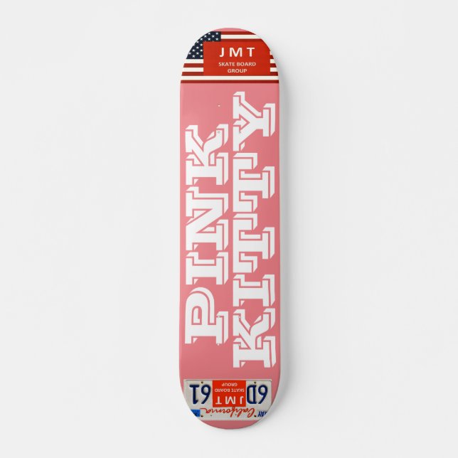 Skate PINK GATINHO skate, deck de 7¾" (Frente)