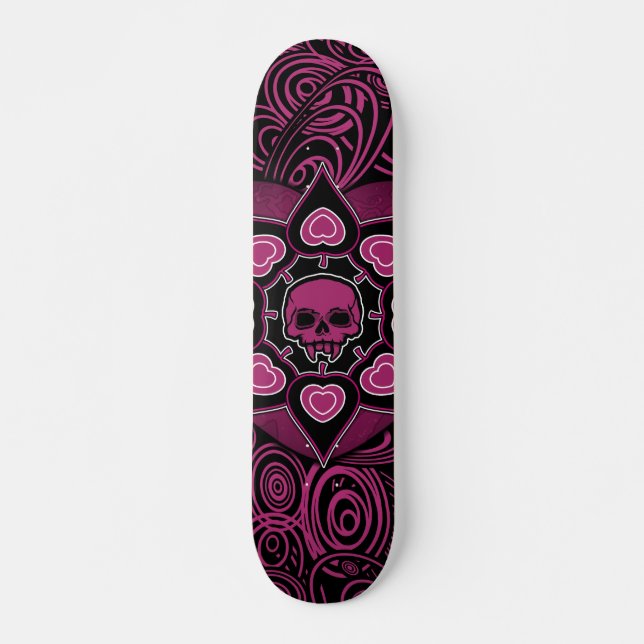 Skate Pink Skull (Frente)