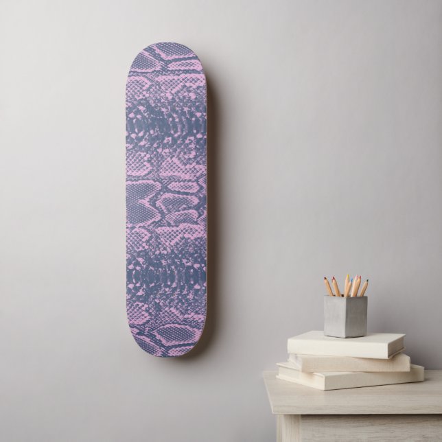Skate Pink Snakeskin Animal Print (Arte de parede)