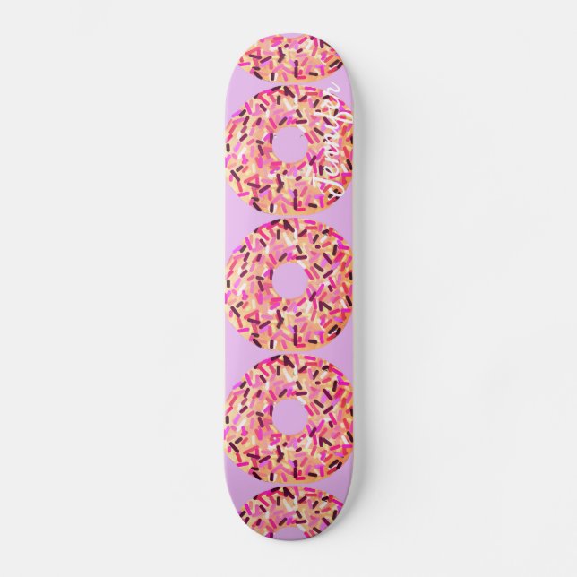 Skate Pink Sprinkle Rosquinhas Girls Purple Nome Persona (Frente)