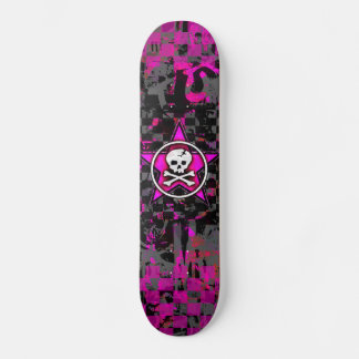 Skate Pink Star Skull