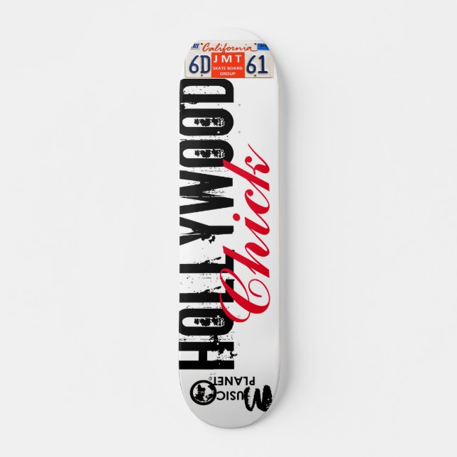 Skate PINTINHO HOLLYWOOD skateboard, deck de 7¾" (Frente)