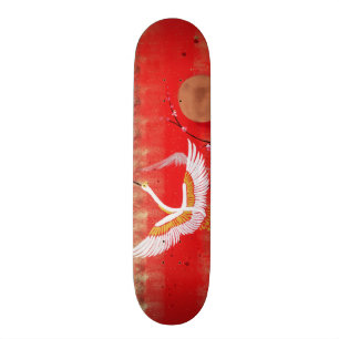 Skate Pintor vermelho sakura japonês