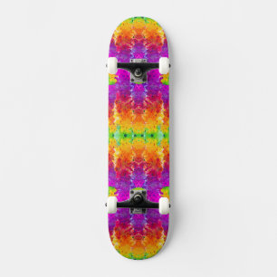 Skate Pintura abstrata colorida e fofa com respingos