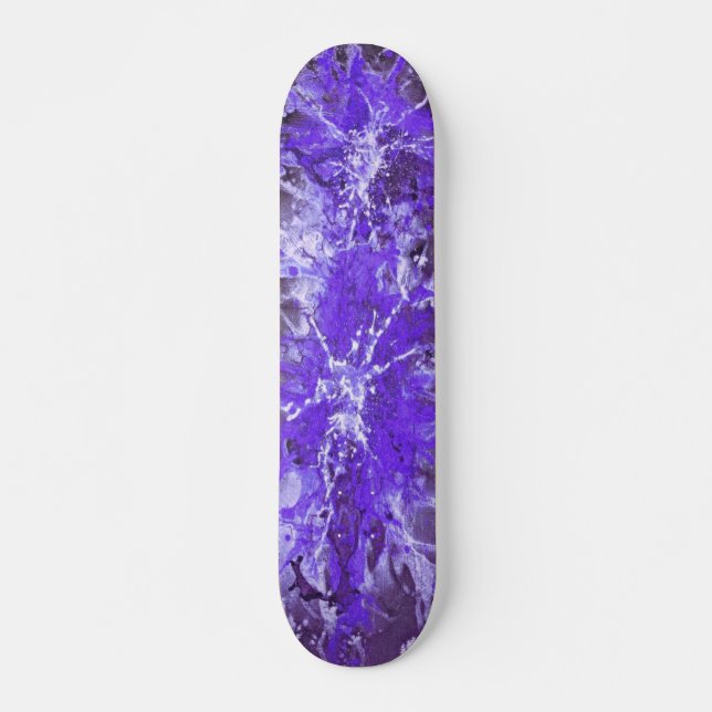 Skate pintura abstrato | sabão violeta (Frente)