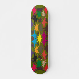 Skate Pintura com plataforma