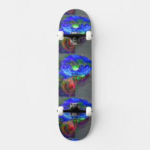 Skate Pintura de Abstrato azul