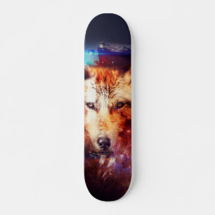 Skate Pintura de abstrato Wolf