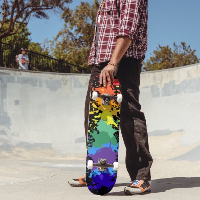 SKATE PINTURA DE CINZA-CHUVA PINTA-CHAVE (Ao ar livre 2)