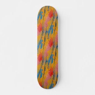 Skate Pintura de cores primárias 