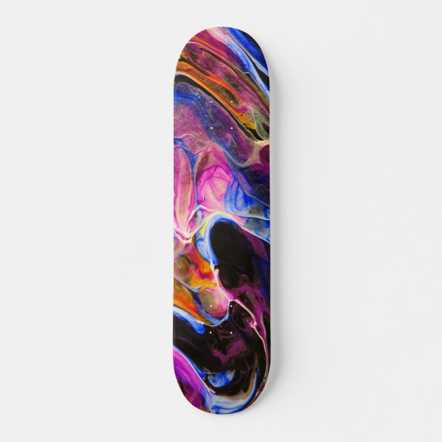 Skate Pintura de Fluid Art (Frente)