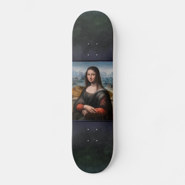 Skate Pintura de Mona Lisa (Frente)