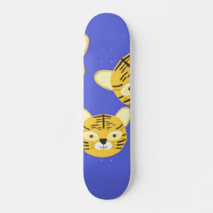 Skate pintura de tigres