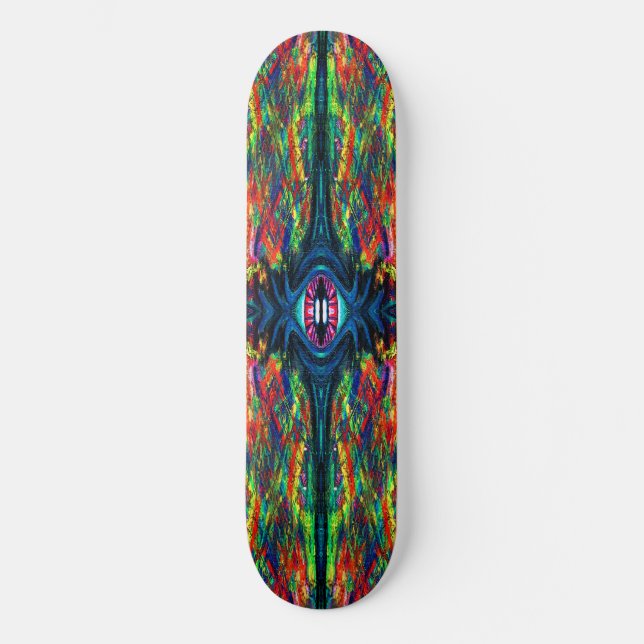 Skate Pintura do Olho Distorcido e Trippy (Frente)