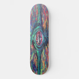 Skate Pintura do Olho Distorcido e Trippy